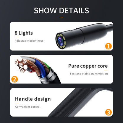 P200 8mm Side Lenses Integrated Industrial Pipeline Endoscope with 4.3 inch Screen, Spec:50m Tube -  by buy2fix | Online Shopping UK | buy2fix