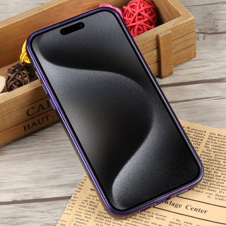 For iPhone 15 Pro Max GEBEI Acrylic Phone Case(Purple) - iPhone 15 Pro Max Cases by GEBEI | Online Shopping UK | buy2fix