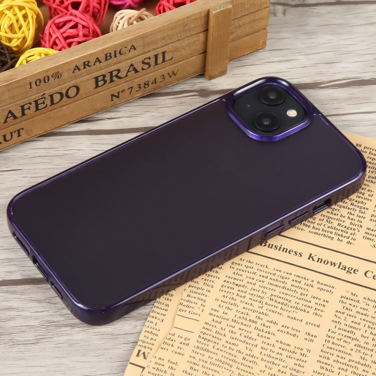 For iPhone 15 Plus GEBEI Acrylic Phone Case(Purple) - iPhone 15 Plus Cases by GEBEI | Online Shopping UK | buy2fix