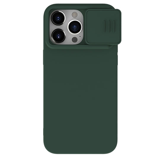 For iPhone 15 Pro Max NILLKIN CamShield MagSafe Liquid Silicone Phone Case(Dark Green) - iPhone 15 Pro Max Cases by NILLKIN | Online Shopping UK | buy2fix