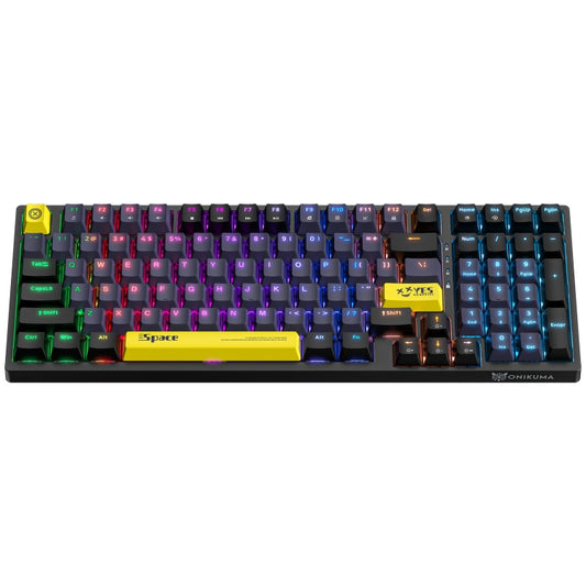 ONIKUMA G38 98 Keys RGB Lighting Wired Mechanical Keyboard, Type:Blue Switch(Black) - Wired Keyboard by ONIKUMA | Online Shopping UK | buy2fix