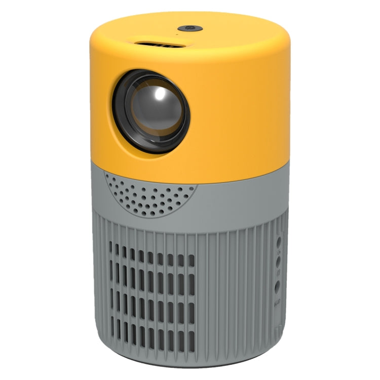 T400 3000 Lumens LED Mini Projector Support Wifi Screen Mirroring, Plug Type:US Plug(Grey Yellow) - Mini Projector by buy2fix | Online Shopping UK | buy2fix