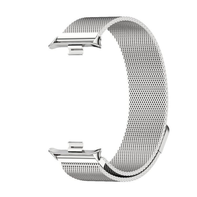 For Xiaomi Smart Band 9 Pro / 8 Pro Mijobs Milan Magnetic Stainless Steel Watch Band(Silver) - Watch Bands by MIJOBS | Online Shopping UK | buy2fix