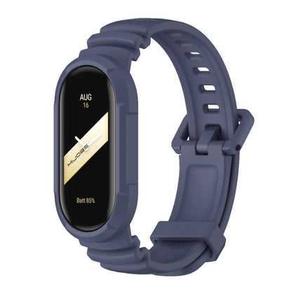 For Xiaomi Mi Band 8 MIJOBS GS Unibody Solid Color Sports Watch Band(Midnight Blue) - Watch Bands by MIJOBS | Online Shopping UK | buy2fix