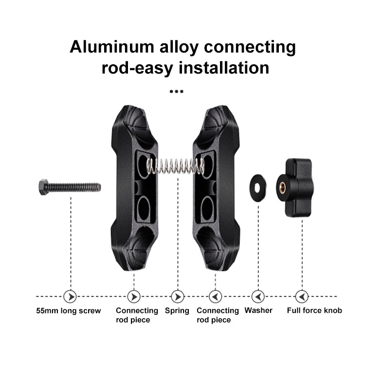 RUIGPRO Crab Clamp Action Camera Bracket Dual-Head Crab with Selfie Stick - Holder by RUIGPRO | Online Shopping UK | buy2fix