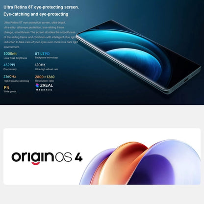 vivo X100 Pro, 12GB+256GB, Face ID / Fingerprint Identification, 6.78 inch Android 14 OriginOS 4 Dimensity 9300 Octa Core 3.25GHz, OTG, NFC, Network: 5G(Blue) - vivo by vivo | Online Shopping UK | buy2fix