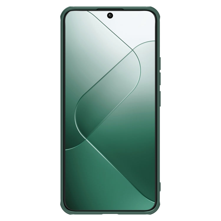 For Xiaomi 14 Pro NILLKIN Black Mirror Prop CD Texture Mirror Precise Hole Phone Case(Green) - 14 Pro Cases by NILLKIN | Online Shopping UK | buy2fix