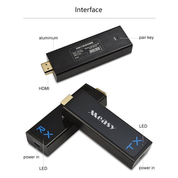 Measy W2H Nano 1080P HDMI 1.4 3D Wireless HDMI Audio Video Transmitter Receiver Extender, Transmission Distance: 30m, US Plug - Amplifier by Measy | Online Shopping UK | buy2fix