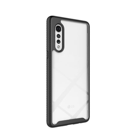 For LG Velvet Starry Sky Solid Color Series Shockproof PC + TPU Protective Case(Black) - Mobile Accessories by buy2fix | Online Shopping UK | buy2fix