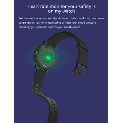 S18 1.3 inch TFT Screen IP67 Waterproof Smart Watch Bracelet, Support Sleep Monitor / Heart Rate Monitor / Blood Pressure Monitoring(Silver Black) - Smart Wear by buy2fix | Online Shopping UK | buy2fix