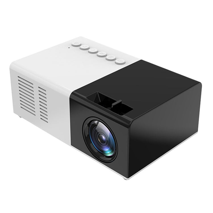 J9 1920x1080P 15 ANSI Portable Home Theater Mini LED HD Digital Projector, Basic Version, UK Plug(Black White) - Consumer Electronics by buy2fix | Online Shopping UK | buy2fix