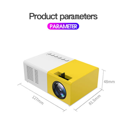 J9 1920x1080P 15 ANSI Portable Home Theater Mini LED HD Digital Projector, Basic Version, AU Plug(Black White) - Consumer Electronics by buy2fix | Online Shopping UK | buy2fix