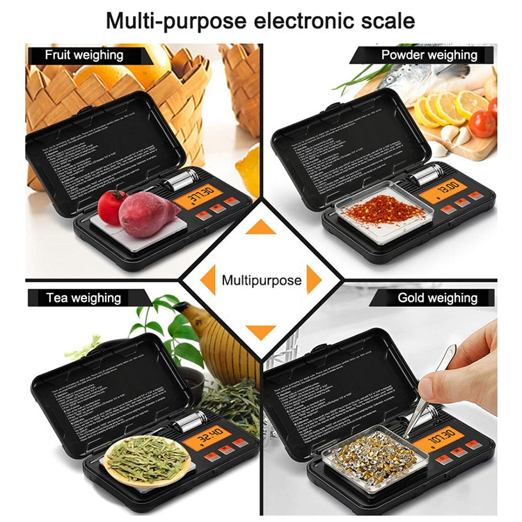 200g/0.01g High-Precision Portable Jewelry Scale  Mini Electronic Scale Precision Carat Electronic Scale - Jewelry Scales by buy2fix | Online Shopping UK | buy2fix