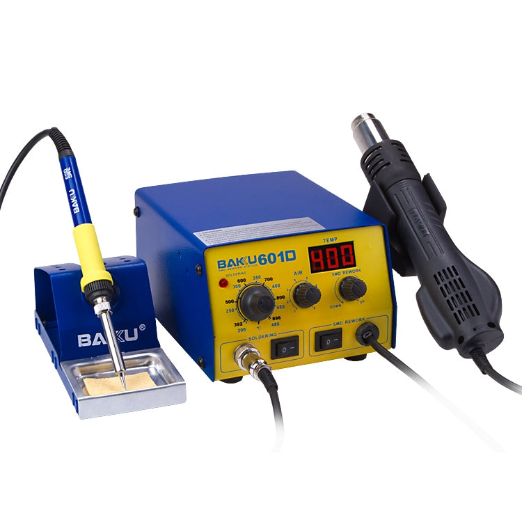 BAKU BK-601D AC 220V LED Display 2 in 1 Hot Air Gun Soldering Iron Soldering Station - Electric Soldering Iron by BAKU | Online Shopping UK | buy2fix