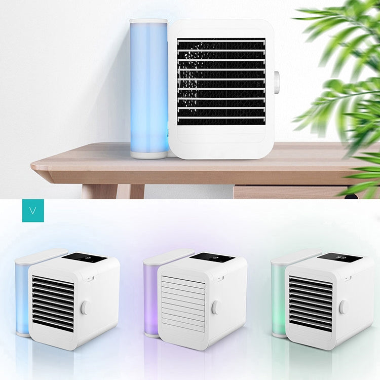 3 in 1 Refrigeration + Humidification + Purification Air Cooler Desktop Cooling Fan with Colorful Light - Consumer Electronics by buy2fix | Online Shopping UK | buy2fix