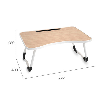 W-shaped Non-slip Legs Pattern Adjustable Folding Portable Laptop Desk with Card Slot (Sea Island) - Computer & Networking by buy2fix | Online Shopping UK | buy2fix