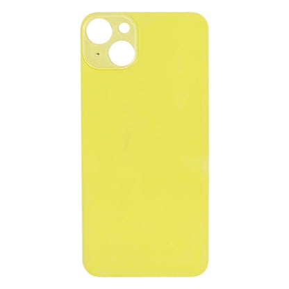 Easy Replacement Big Camera Hole Glass Back Battery Cover for iPhone 14(Yellow) - Repair & Spare Parts by buy2fix | Online Shopping UK | buy2fix