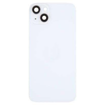 Glass Battery Back Cover with Holder for iPhone 14 Plus(White) -  by buy2fix | Online Shopping UK | buy2fix