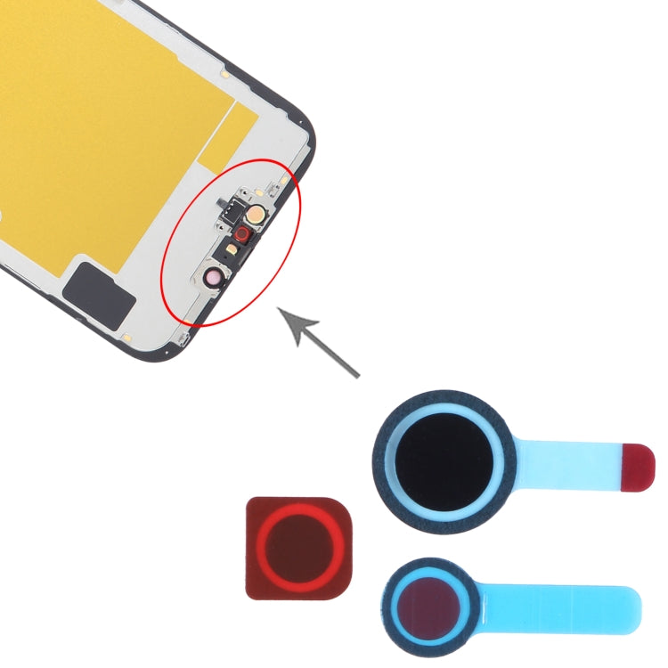 100/Set Front Camera LCD Shading Sealing Sticker for iPhone 14 / 14 Plus -  by buy2fix | Online Shopping UK | buy2fix