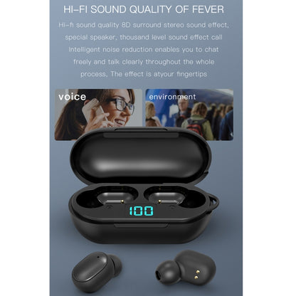 H6 TWS Bluetooth 5.0 Wireless Bluetooth Earphone with Digital Display & Charging Box, Support for Siri & HD Calls - TWS Earphone by buy2fix | Online Shopping UK | buy2fix