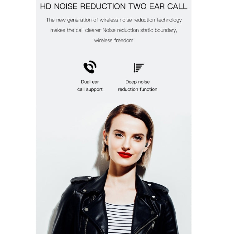 H6 TWS Bluetooth 5.0 Wireless Bluetooth Earphone with Digital Display & Charging Box, Support for Siri & HD Calls - TWS Earphone by buy2fix | Online Shopping UK | buy2fix