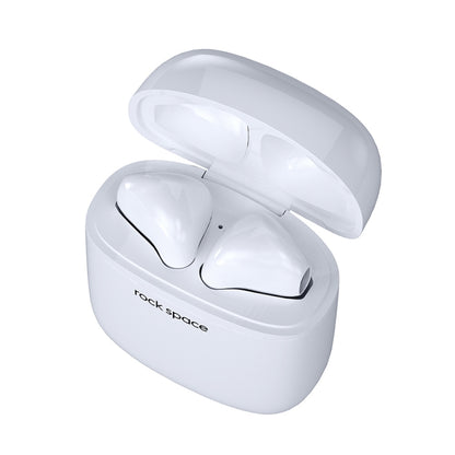ROCK Space EB100 TWS Bluetooth 5.0 Waterproof Wireless Stereo Bluetooth Headset(White) - TWS Earphone by ROCK | Online Shopping UK | buy2fix