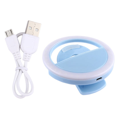 Charging Selfie Beauty Light, For iPhone, Galaxy, Huawei, Xiaomi, LG, HTC and Other Smart Phones with Adjustable Clip & USB Cable(Blue) - Consumer Electronics by buy2fix | Online Shopping UK | buy2fix