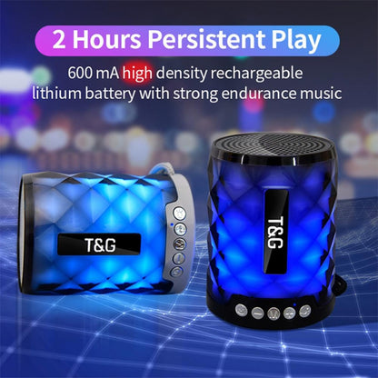 T&G TG155 Bluetooth 4.2 Mini Portable Wireless Bluetooth Speaker with Colorful Lights(Green) - Mini Speaker by T&G | Online Shopping UK | buy2fix