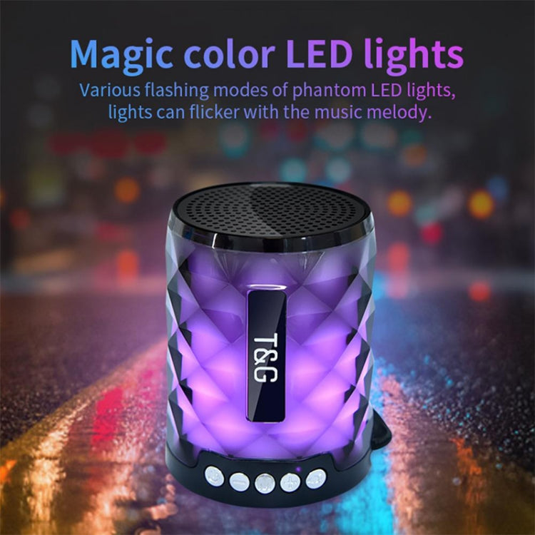 T&G TG155 Bluetooth 4.2 Mini Portable Wireless Bluetooth Speaker with Colorful Lights(Grey) - Mini Speaker by T&G | Online Shopping UK | buy2fix