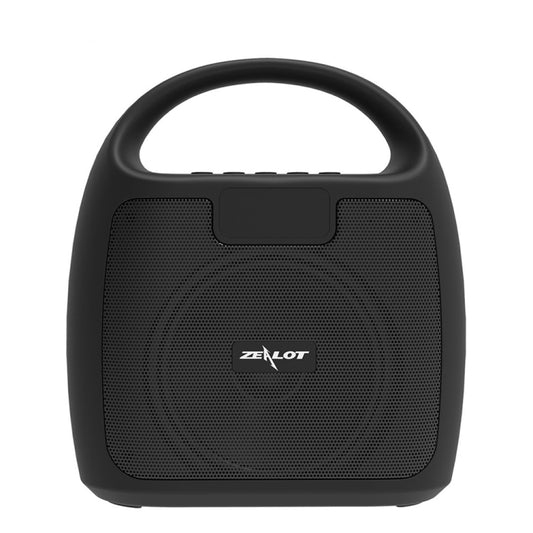 ZEALOT S42 Portable FM Radio Wireless Bluetooth Speaker with Built-in Mic, Support Hands-Free Call & TF Card & AUX (Black) - Desktop Speaker by ZEALOT | Online Shopping UK | buy2fix