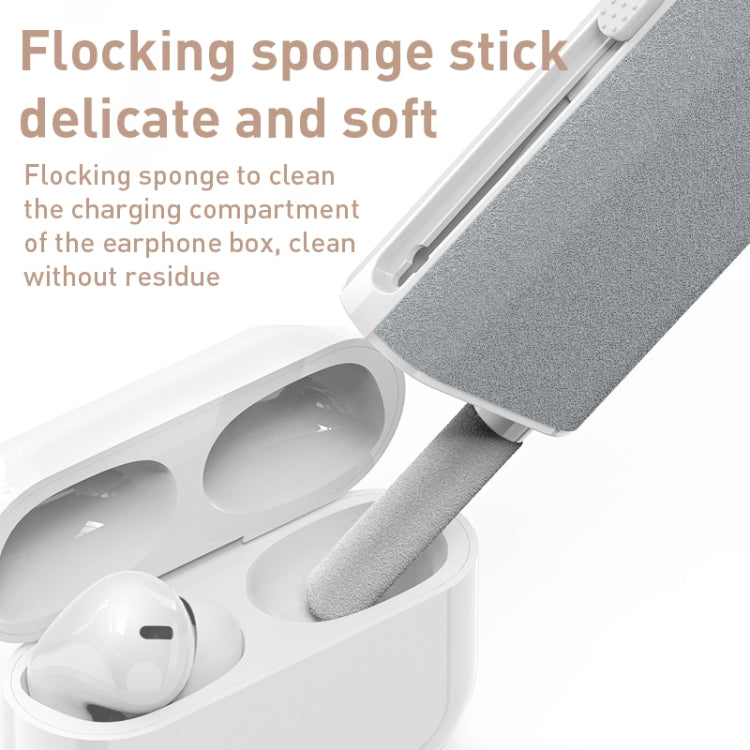 Q6 5 in 1 Wireless Earphone Charging Box Mobile Phone Screen Cleaning Kit - Apple Accessories by buy2fix | Online Shopping UK | buy2fix