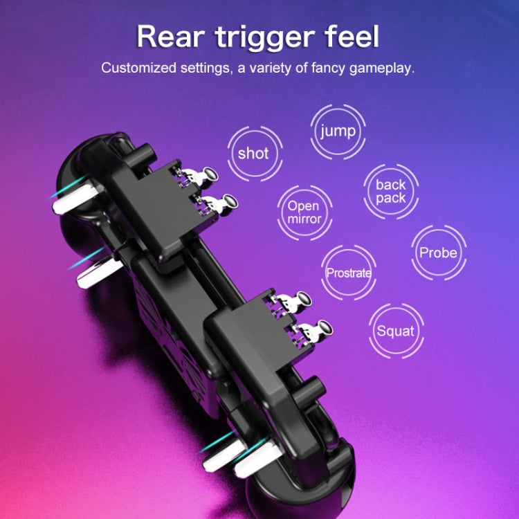S-02 Six-finger Linkage Cool Wind Cooling Mobile Phone Gamepad with Bracket, Suitable for 4.7-6.5 inch Mobile Phones - Cooling Fan Radiator by buy2fix | Online Shopping UK | buy2fix