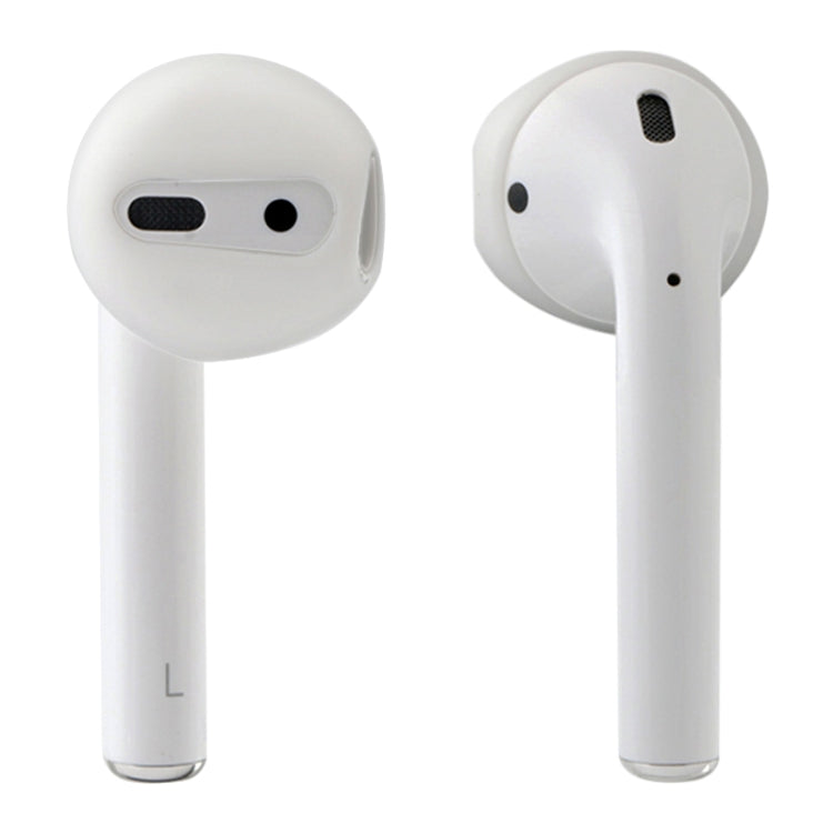 1 Pair Wireless Bluetooth Earphone Silicone Ear Caps Earpads for Apple AirPods(Transparent) - Apple Accessories by buy2fix | Online Shopping UK | buy2fix