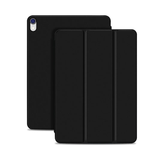 Horizontal Flip Ultra-thin Double-sided Clip Magnetic PU Leather Case for iPad Pro 11 inch (2018) / iPad Air (2020) 10.9, with Three-folding Holder & Sleep / Wake-up Function(Black) - iPad Pro 11 (2018) Cases by buy2fix | Online Shopping UK | buy2fix