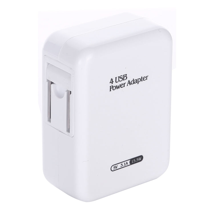 HT-CD03 15.5W 5V 3.1A 4-Port USB Wall Charger Travel Charger, US Plug - Apple Accessories by buy2fix | Online Shopping UK | buy2fix