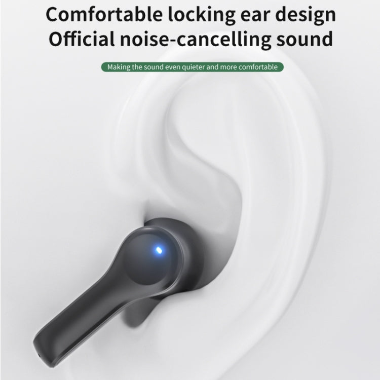 K08 Wireless Bluetooth 5.0 Noise Cancelling Stereo Binaural Earphone with Charging Box & LED Digital Display (Black) - Bluetooth Earphone by buy2fix | Online Shopping UK | buy2fix