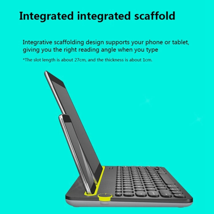 Logitech K480 Multi-device Bluetooth 3.0 Wireless Bluetooth Keyboard with Stand (Black) - Computer & Networking by Logitech | Online Shopping UK | buy2fix