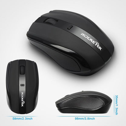 Rocketek W03 2.4GHz Wireless 1600DPI Optical Mouse - Wireless Mice by ROCKETEK | Online Shopping UK | buy2fix