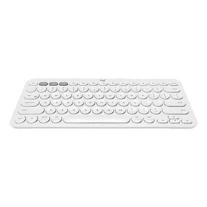 Logitech K380 Portable Multi-Device Wireless Bluetooth Keyboard (White) - Wireless Keyboard by Logitech | Online Shopping UK | buy2fix