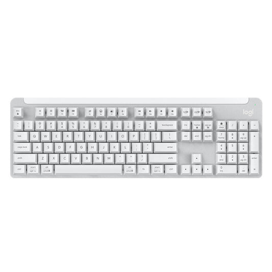 Logitech K865 104 Keys Wireless Bluetooth Mechanical Keyboard, Red Shaft (White) - Wireless Keyboard by Logitech | Online Shopping UK | buy2fix