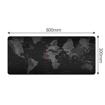 YINDIAO Large Rubber Mouse Pad Anti-skid Gaming Office Desk Pad Keyboard Mat, Size: 800x300mm (World Map) - Computer & Networking by YINDIAO | Online Shopping UK | buy2fix