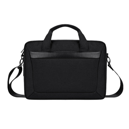 DJ06 Oxford Cloth Waterproof Wear-resistant Portable Expandable Laptop Bag for 13.3 inch Laptops, with Detachable Shoulder Strap(Black) - 13.3 inch by buy2fix | Online Shopping UK | buy2fix