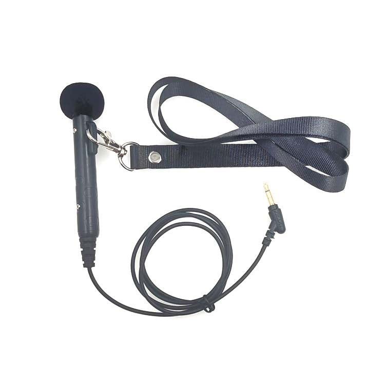 MK-7 3.5mm Elbow Head Handheld Loudspeaker Neck-mounted Microphone with Lanyard, Length: 1m (Black) - Microphone by buy2fix | Online Shopping UK | buy2fix