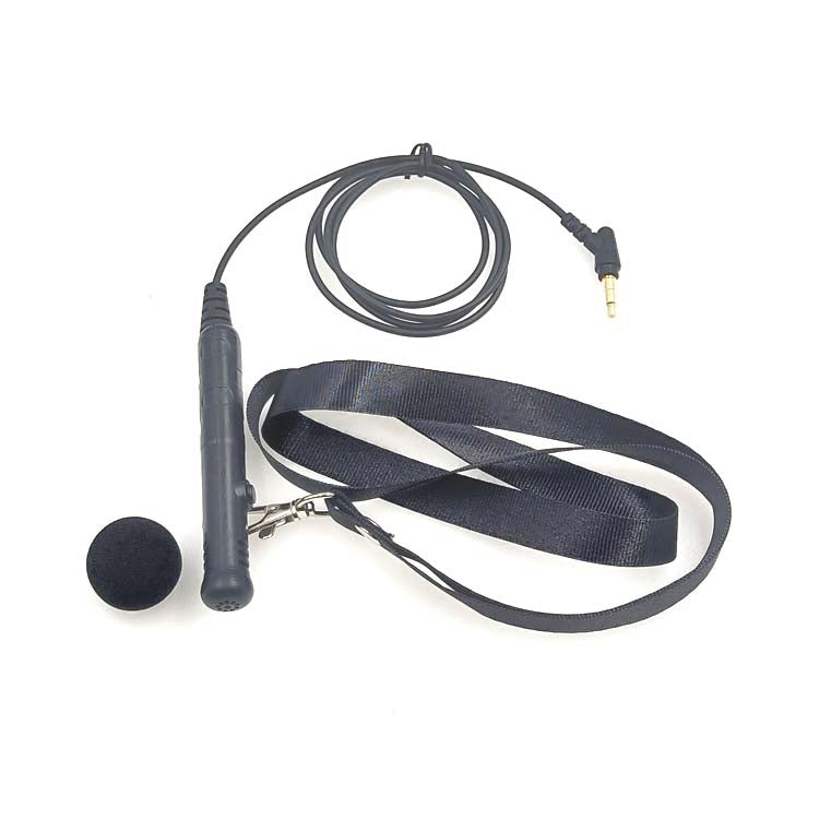 MK-7 3.5mm Elbow Head Handheld Loudspeaker Neck-mounted Microphone with Lanyard, Length: 1m (Black) - Microphone by buy2fix | Online Shopping UK | buy2fix