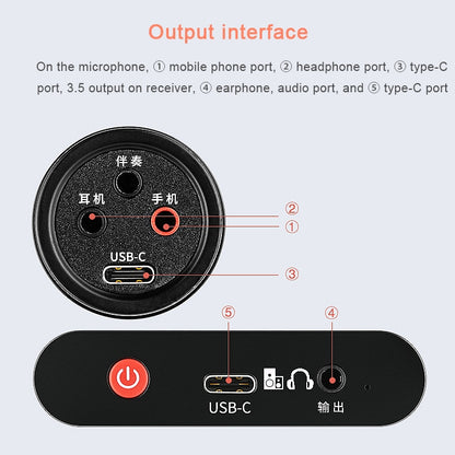 Original Lenovo UM20-U K Song Wireless Digital Microphone Live Recording Equipment with Wireless Receiver (Black) - Consumer Electronics by Lenovo | Online Shopping UK | buy2fix