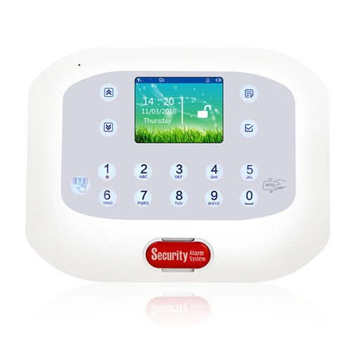 DY-GSM50A 8 in 1 Kit  315MHz / 433MHz Wireless GSM/PSTN Intelligent Anti-Burglar Alarm System, Touch Panel LCD Screen(White) - Security by buy2fix | Online Shopping UK | buy2fix