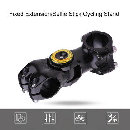 Motorcycle Bicycle Handlebar Fixture Mount Camera Bracket Adapter with Monopod Stand(Black) - In Car by buy2fix | Online Shopping UK | buy2fix