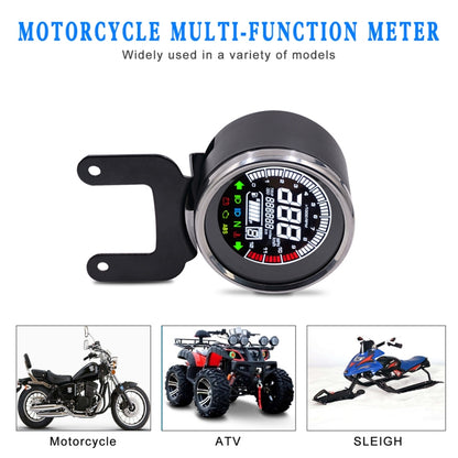 Universal Motorcycle Modified Multi-functional LED Digital Meter Indicator Light Tachometer Odometer Speedometer Oil Meter - Others by buy2fix | Online Shopping UK | buy2fix