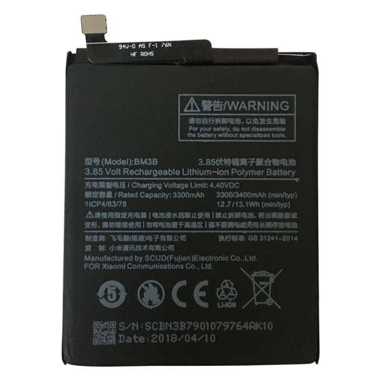 BM3B 3300mAh Li-Polymer Battery for Xiaomi Mi Mix 2 / Mi Mix 2S - For Xiaomi by buy2fix | Online Shopping UK | buy2fix