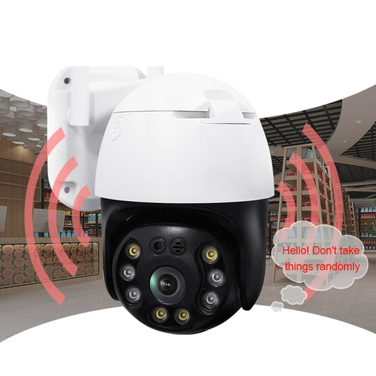 QX36 1080P 3.0MP 3.6mm Lens IP65 Waterproof PTZ 360 Degree Rotating WIFI Camera, Support Day and Night Full Color & Two-way Voice Intercom & Motion Humanoid Detection & Video Playback & 128GB TF Card, UK Plug - Security by buy2fix | Online Shopping UK | buy2fix
